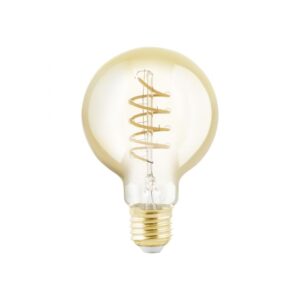 EGLO Led Filamentlamp Bulb Amber G80 E27 4W Dimbaar