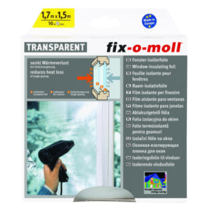 Isolerende Raamfolie - Fix-O-Moll - 1,7 x 1,5 meter - transparant
